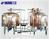1000升蒸汽加熱兩器紫銅高檔啤酒糖化設(shè)備