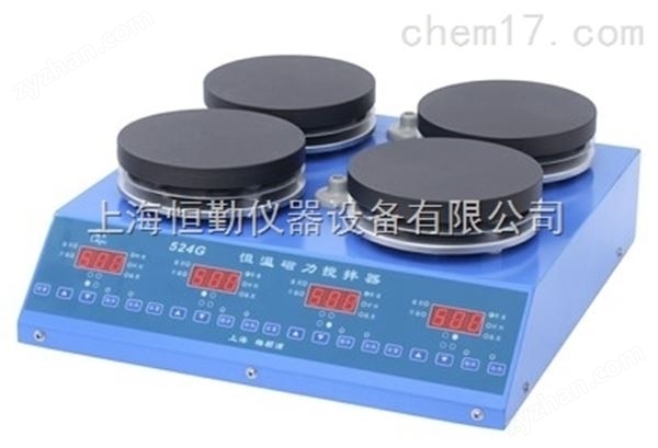 四工位恒溫磁力攪拌器524G圖片