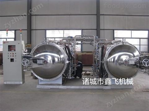 蒸汽雙鍋并聯(lián)殺菌鍋